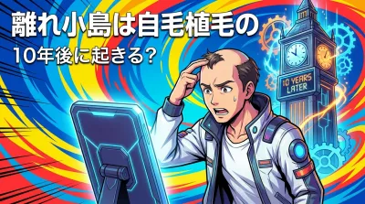 離れ小島は自毛植毛の10年後に起きる？