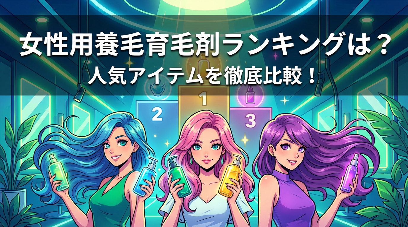 女性用養毛育毛剤ランキングは?