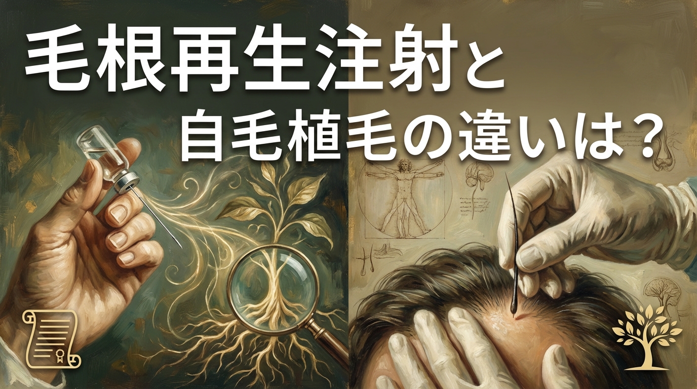 毛根再生注射と自毛植毛の違いは？