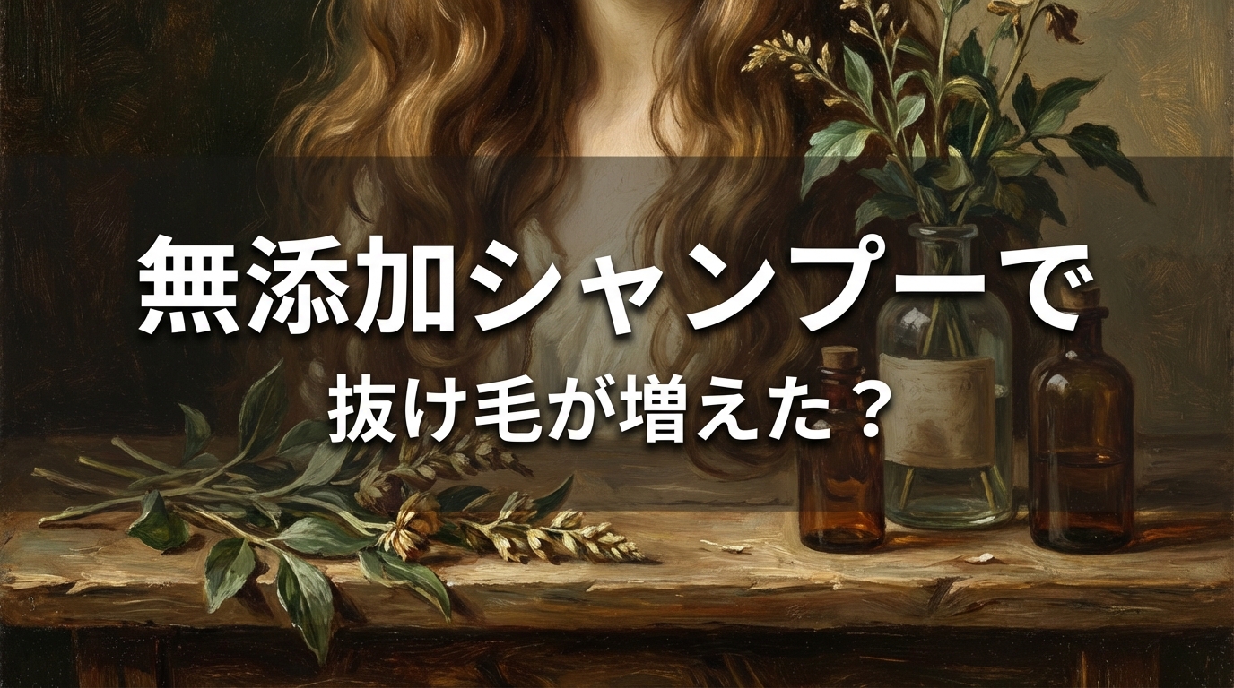 無添加シャンプーで抜け毛が増えた？