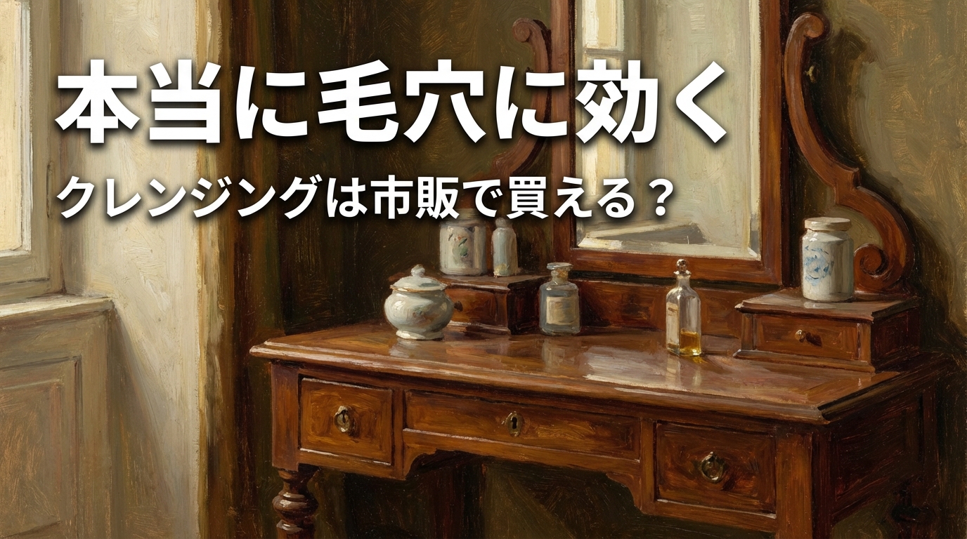 本当に毛穴に効くクレンジングは市販で買える?