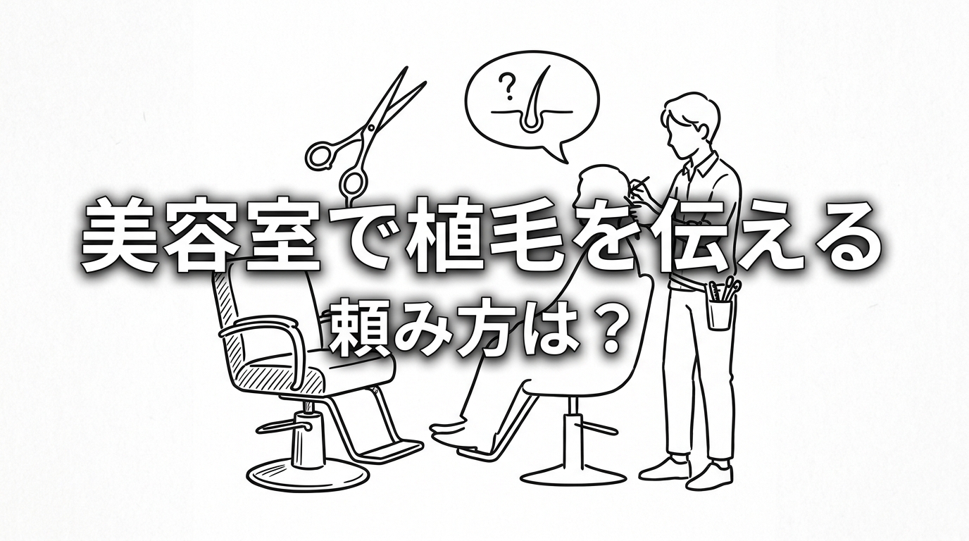 美容室で植毛を伝える頼み方は？