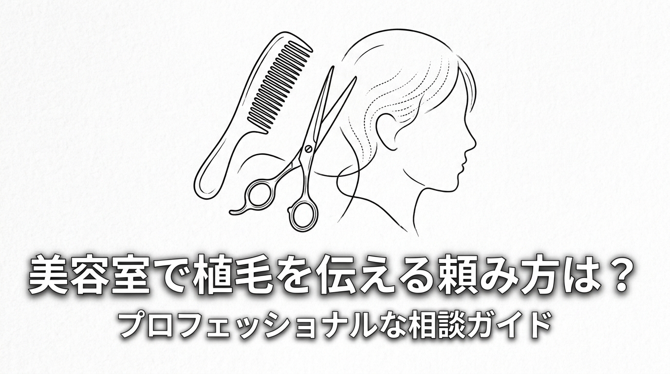 美容室で植毛を伝える頼み方は？