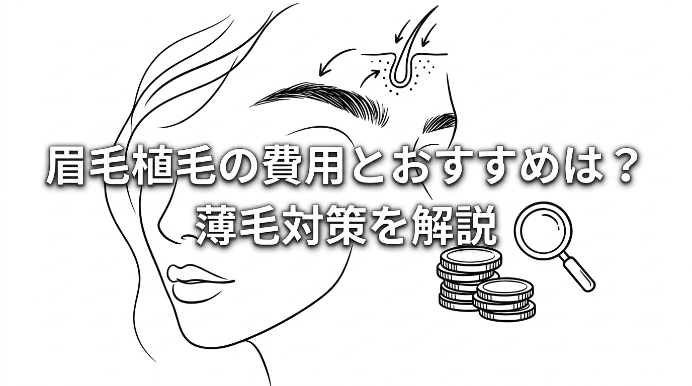 眉毛植毛の費用とおすすめは?薄毛対策を解説