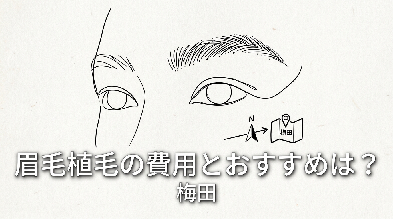 眉毛植毛の費用とおすすめは？梅田