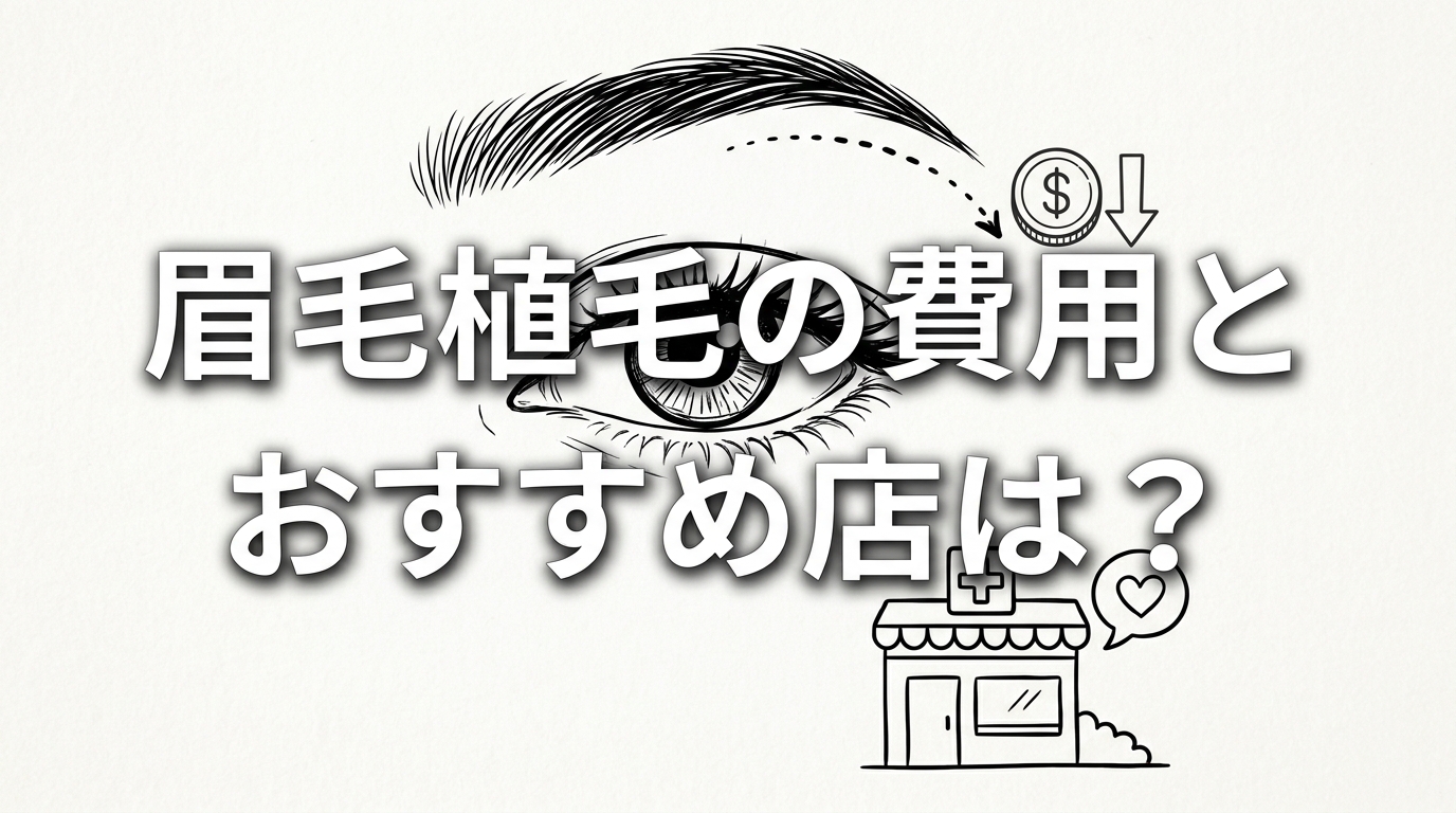 眉毛植毛の費用とおすすめ店は？