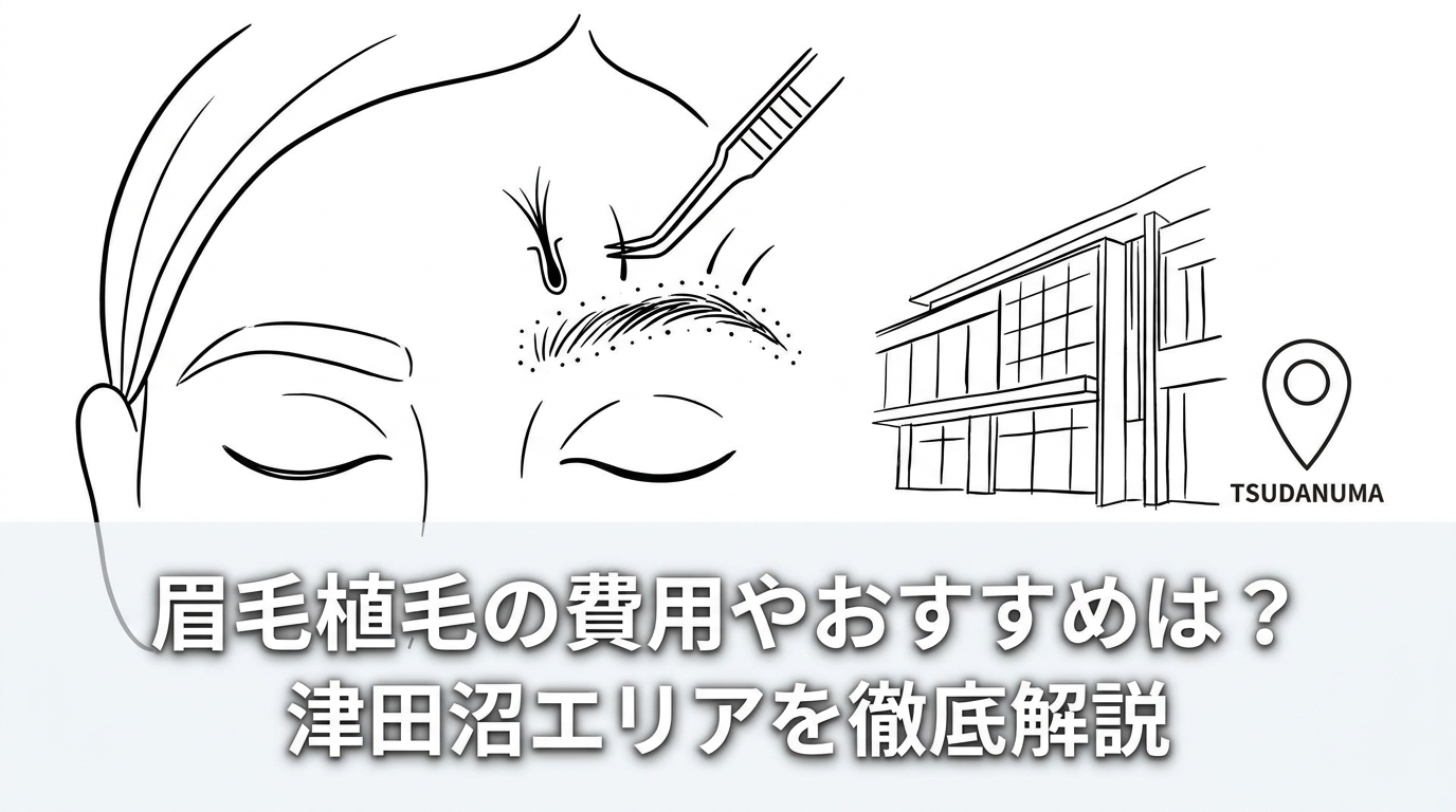 眉毛植毛の費用やおすすめは？津田沼エリアを徹底解説