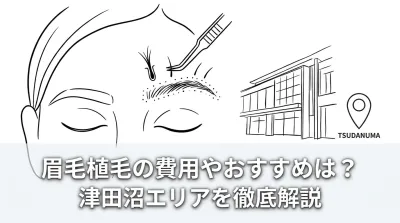 眉毛植毛の費用やおすすめは？津田沼エリアを徹底解説
