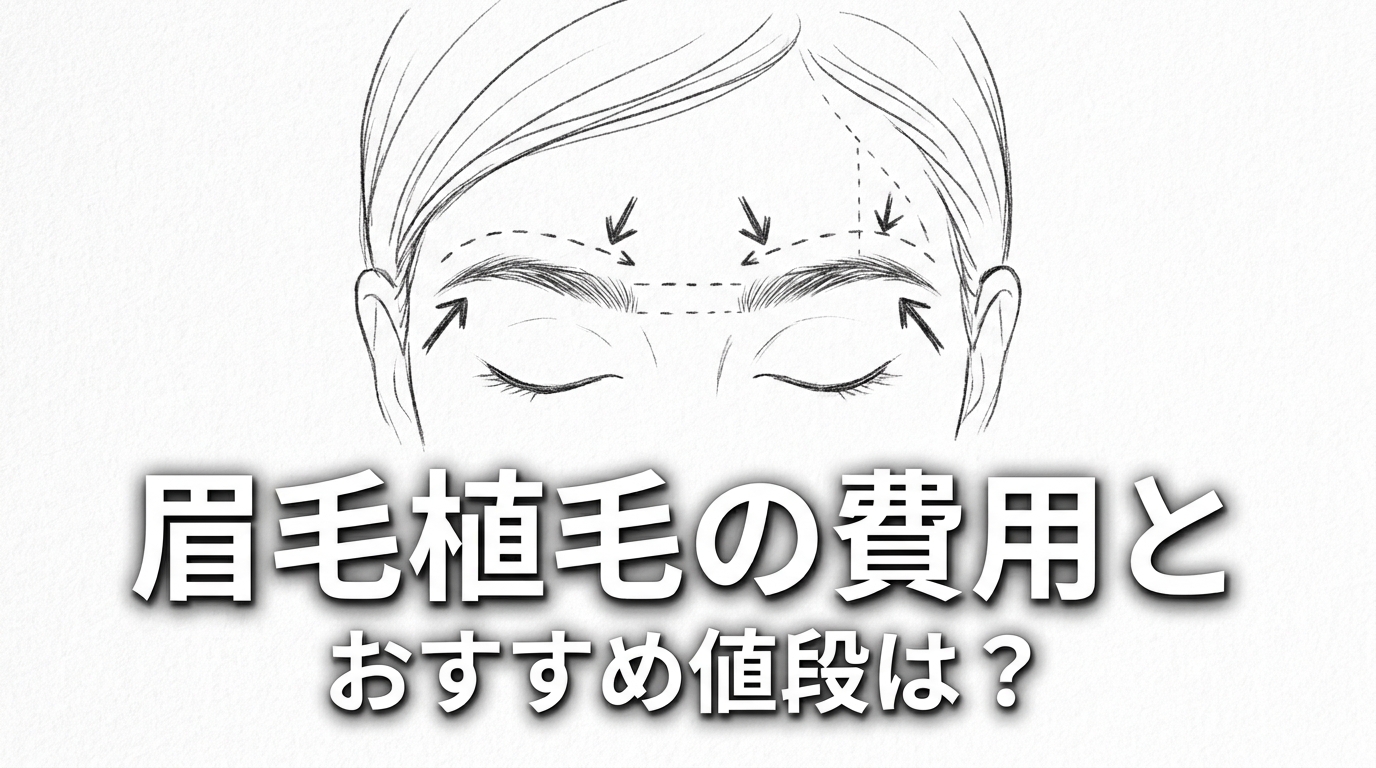 眉毛植毛の費用とおすすめ値段は？