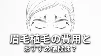 眉毛植毛の費用とおすすめ値段は？
