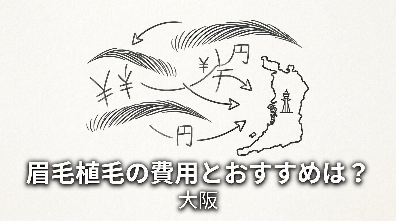 眉毛植毛の費用とおすすめは？大阪