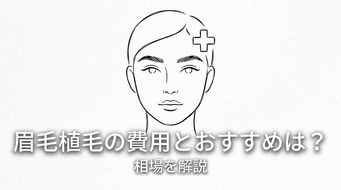 眉毛植毛の費用とおすすめは？相場を解説