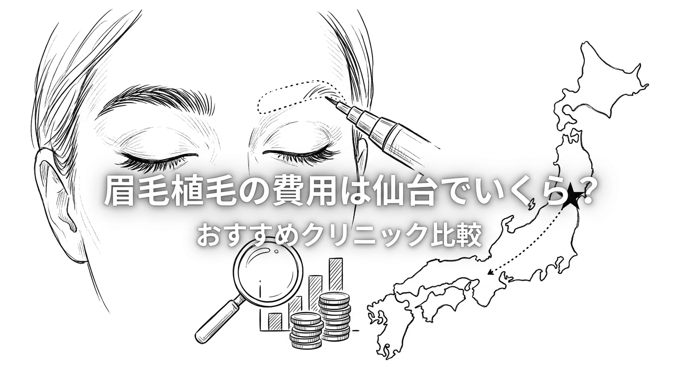 眉毛植毛の費用は仙台でいくら?おすすめクリニック比較