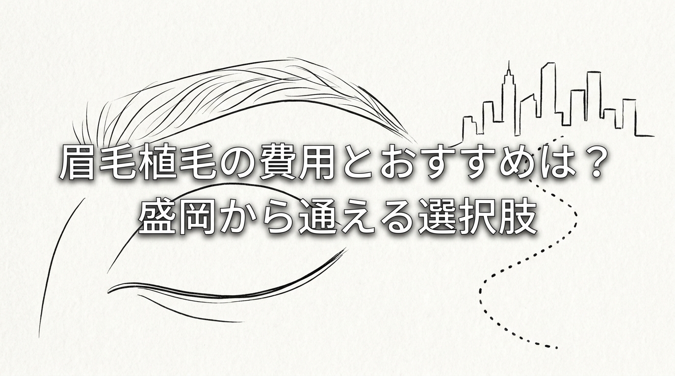 眉毛植毛の費用とおすすめは？盛岡から通える選択肢
