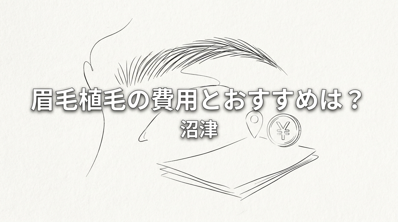 眉毛植毛の費用とおすすめは？沼津