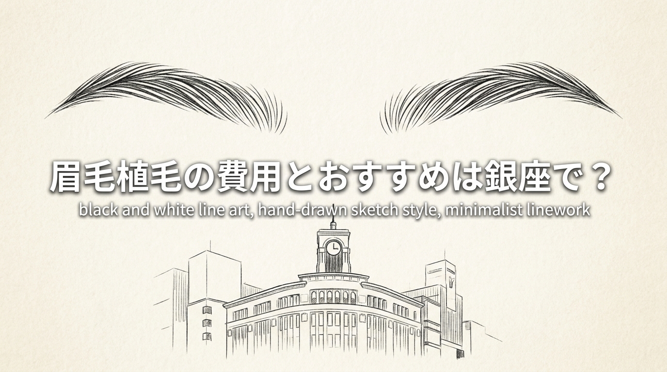 眉毛植毛の費用とおすすめは銀座で？