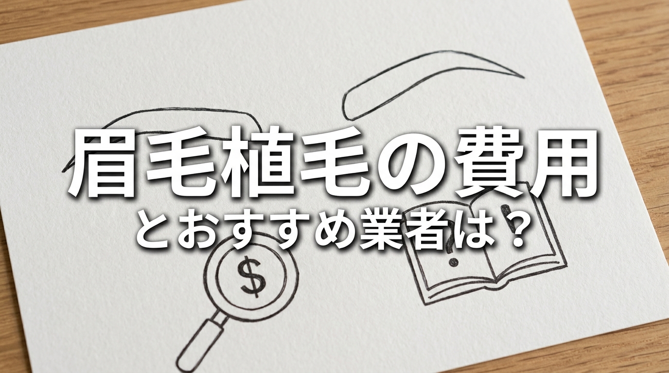 眉毛植毛の費用とおすすめ業者は？