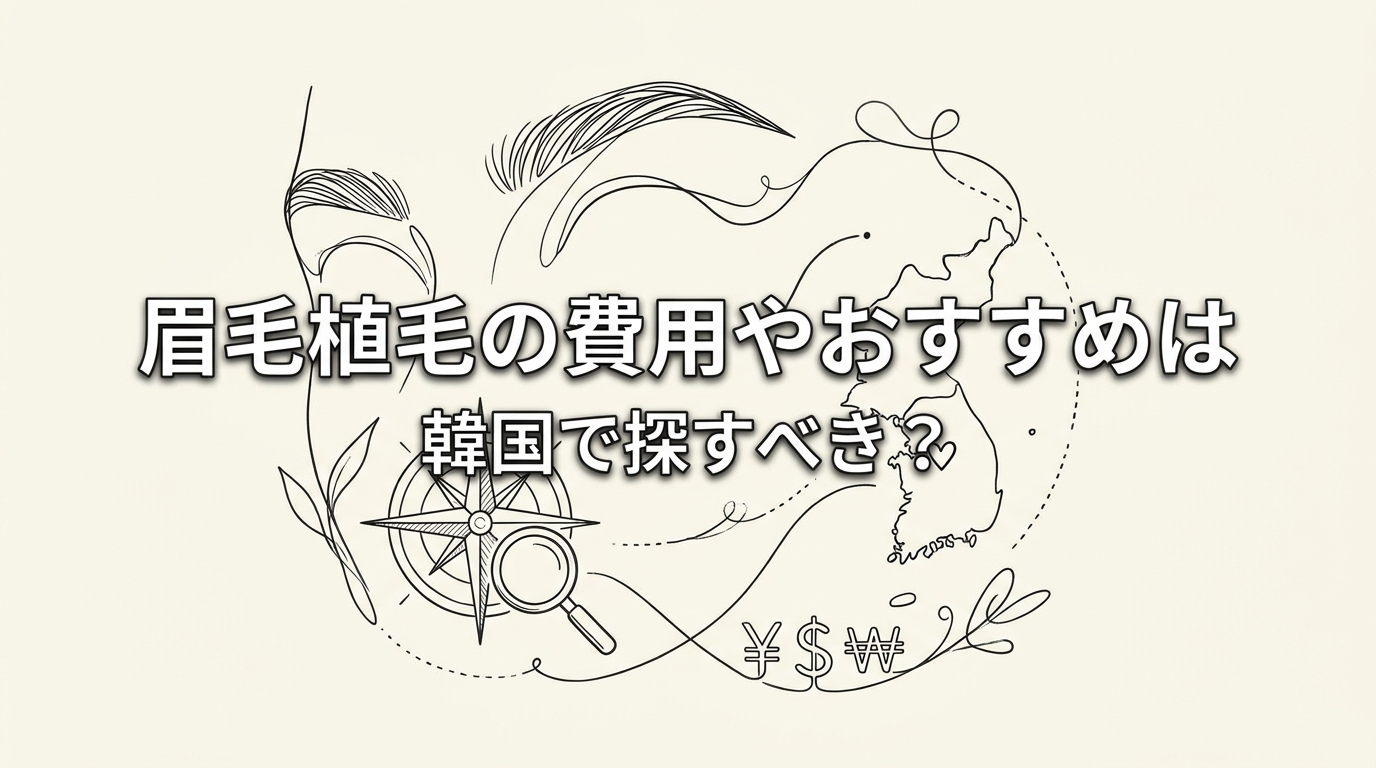 眉毛植毛の費用やおすすめは韓国で探すべき？