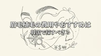 眉毛植毛の費用やおすすめは韓国で探すべき？