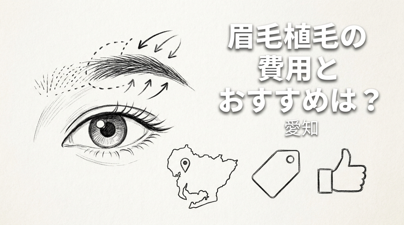 眉毛植毛の費用とおすすめは？愛知