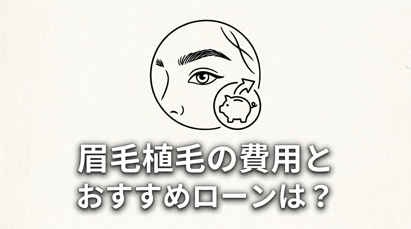 眉毛植毛の費用とおすすめローンは？