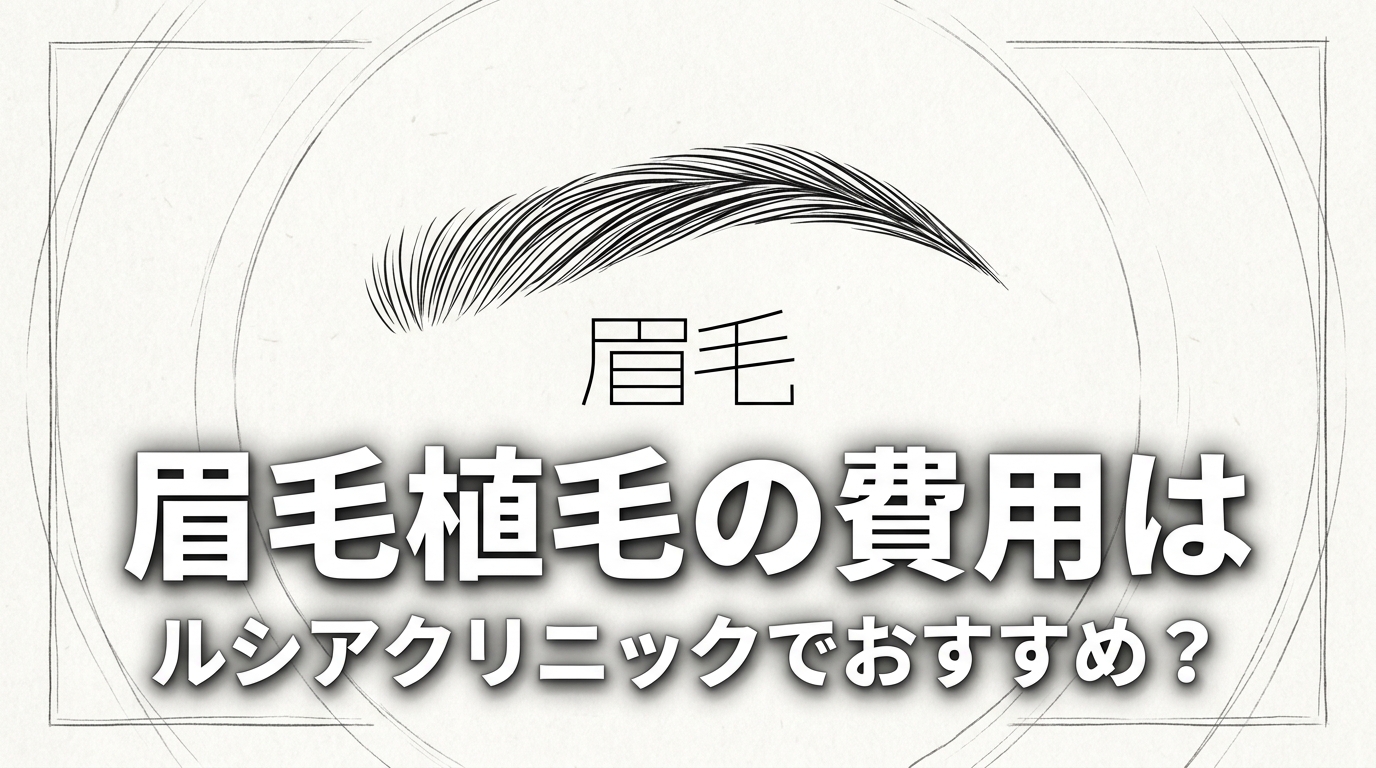 眉毛植毛の費用はルシアクリニックでおすすめ？