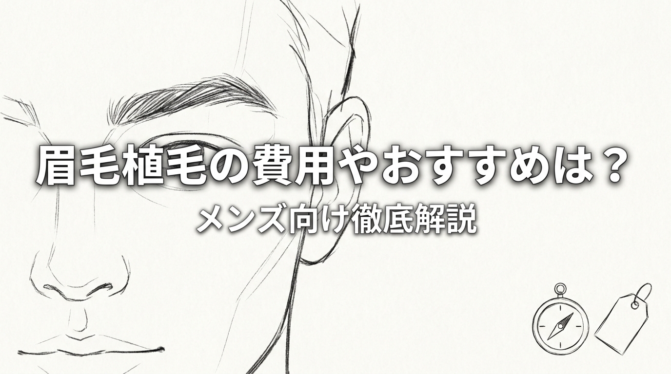 眉毛植毛の費用やおすすめは？メンズ向け徹底解説