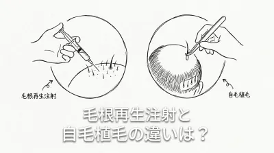 毛根再生注射と自毛植毛の違いは？