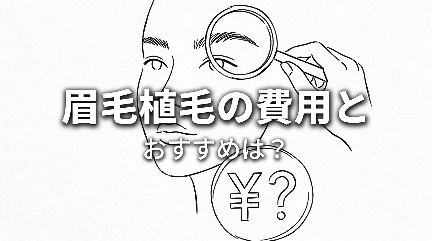 眉毛植毛の費用とおすすめは？
