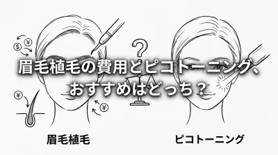 眉毛植毛の費用とピコトーニング、おすすめはどっち？
