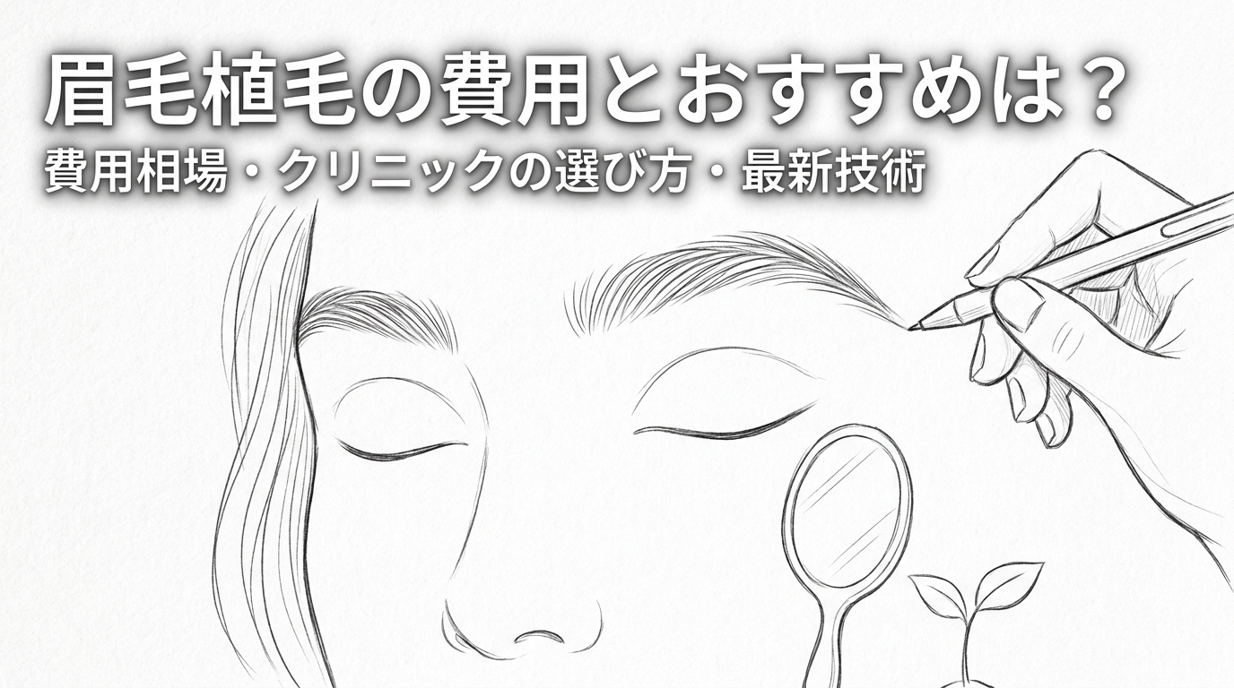 眉毛植毛の費用とおすすめは？