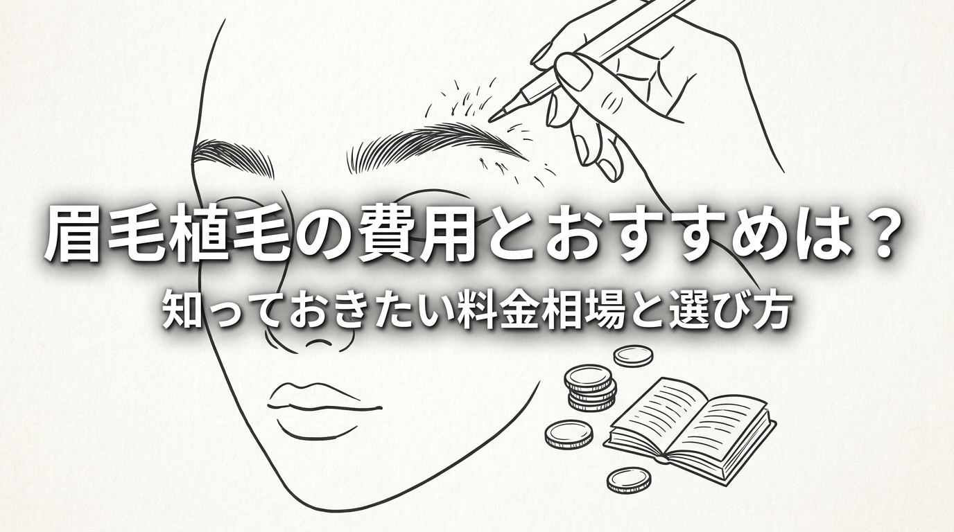 眉毛植毛の費用とおすすめは？
