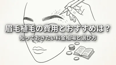 眉毛植毛の費用とおすすめは？