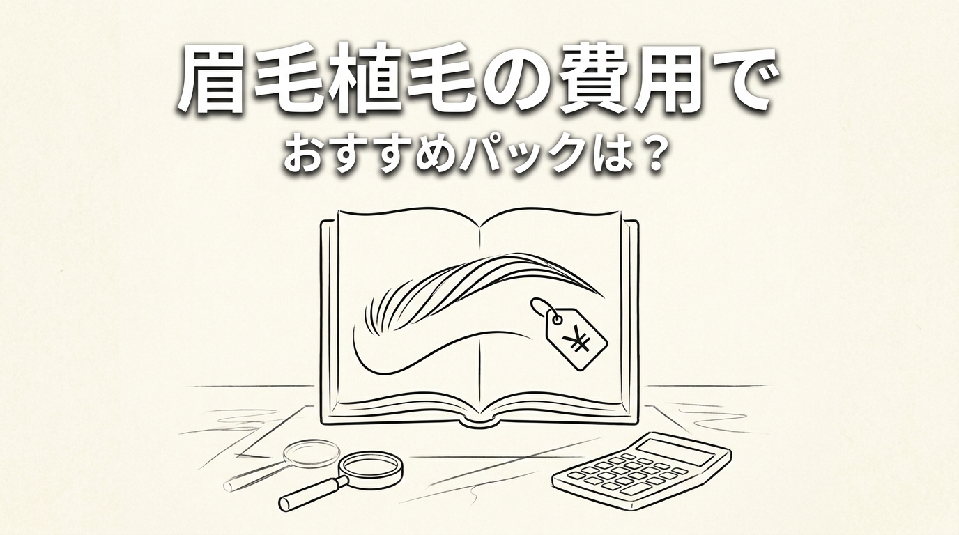 眉毛植毛の費用でおすすめパックは？