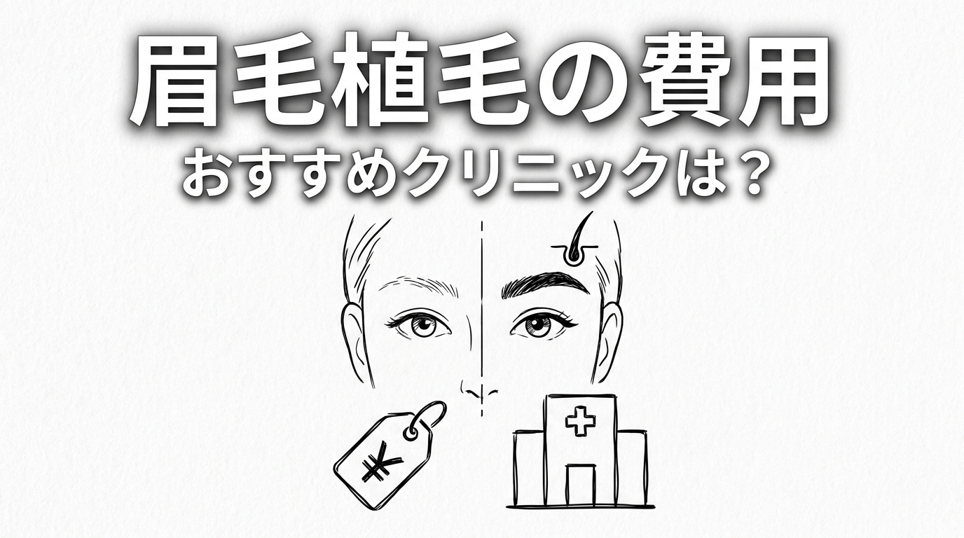 眉毛植毛の費用やおすすめクリニックは？