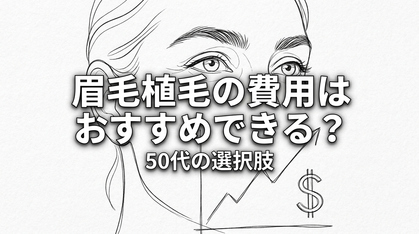 眉毛植毛の費用はおすすめできる？50代の選択肢