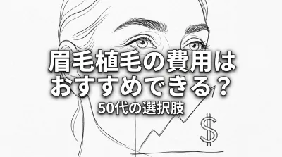 眉毛植毛の費用はおすすめできる？50代の選択肢