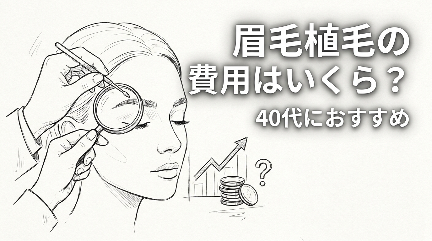 眉毛植毛の費用はいくら？40代におすすめの方法とは