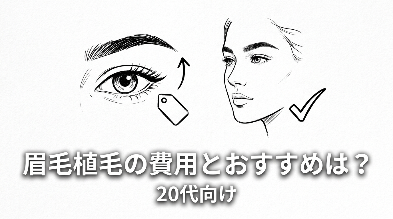 眉毛植毛の費用とおすすめは?20代向け