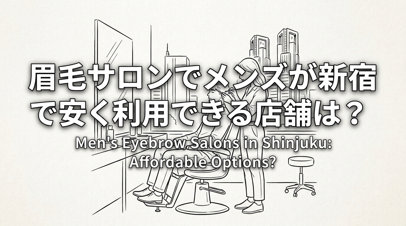 眉毛サロンでメンズが新宿で安く利用できる店舗は？