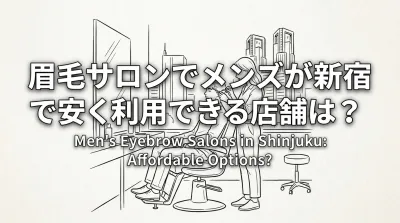 眉毛サロンでメンズが新宿で安く利用できる店舗は？