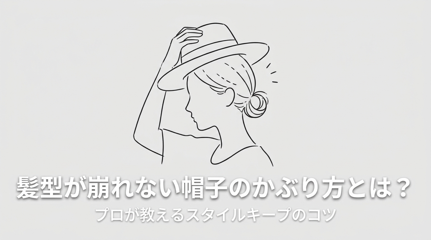 髪型が崩れない帽子のかぶり方とは？