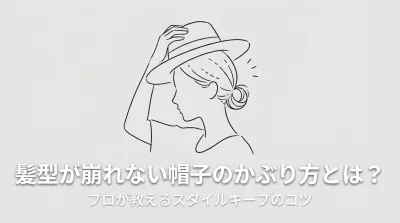 髪型が崩れない帽子のかぶり方とは？