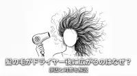 髪の毛がドライヤー後に広がるのはなぜ？