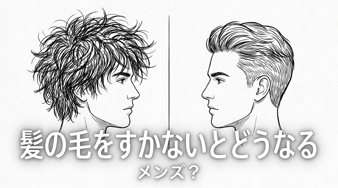 髪の毛をすかないとどうなるメンズ？