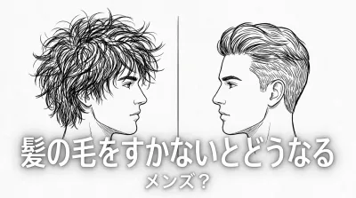 髪の毛をすかないとどうなるメンズ？