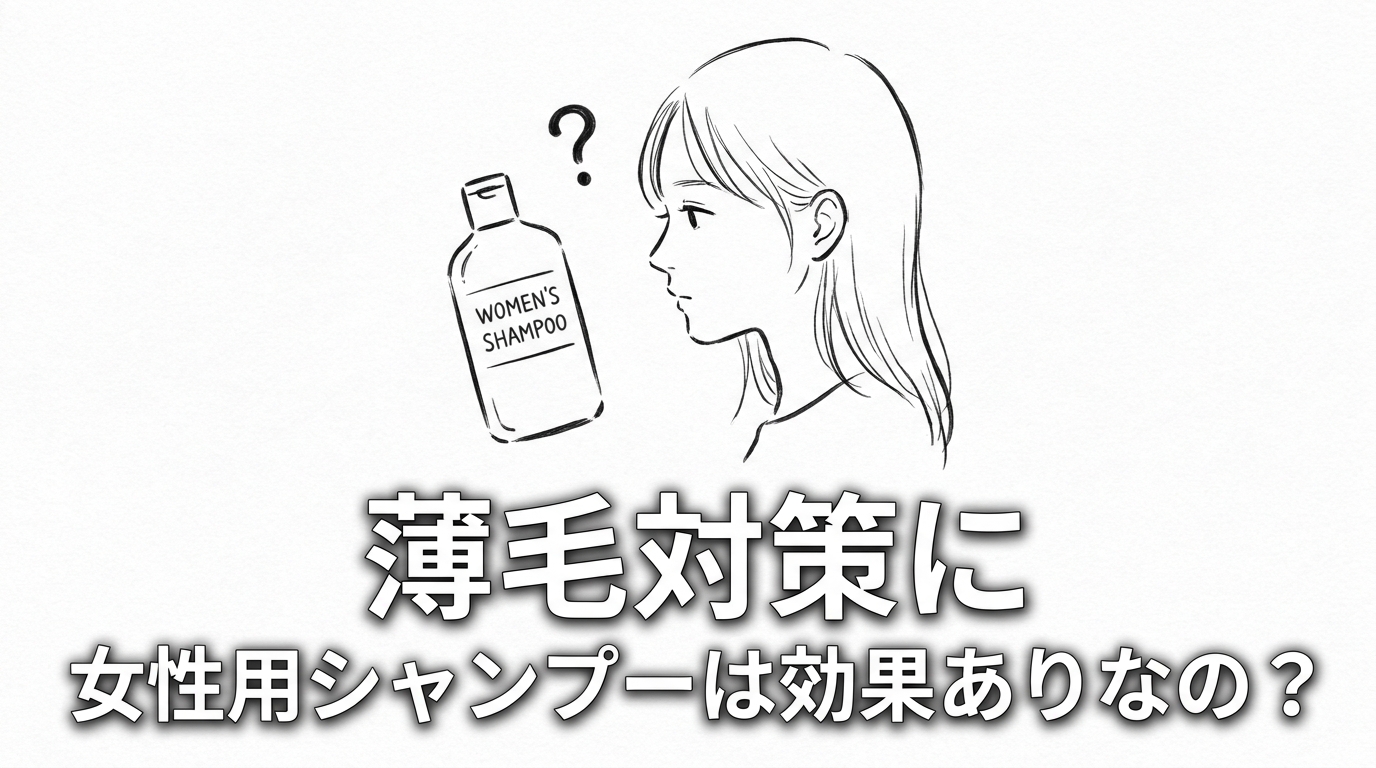 薄毛対策に女性用シャンプーは効果ありなの?