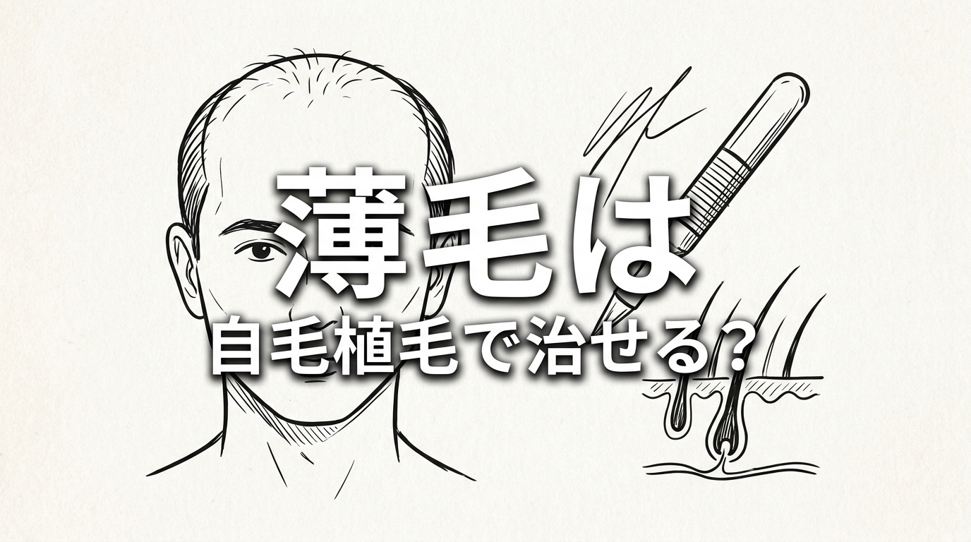 薄毛は自毛植毛で治せる？