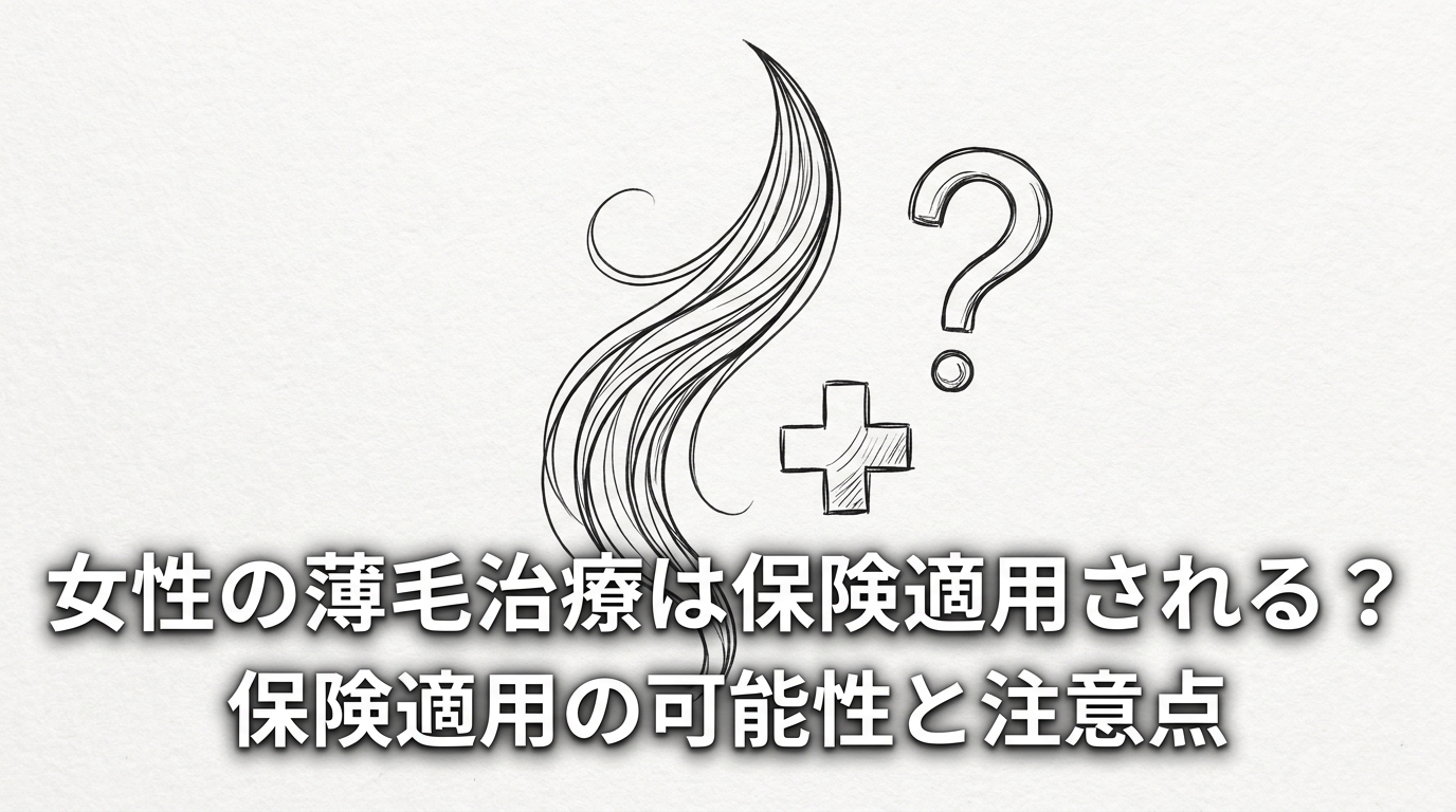 女性の薄毛治療は保険適用される？