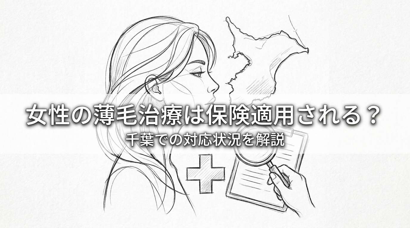 女性の薄毛治療は保険適用される？千葉での対応状況を解説